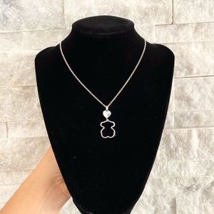 TOUS necklace with heart and bear